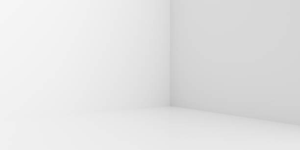 istock White room corner empty interior wall design on modern floor light indoor 3d home background of blank space perspective creative studio stage concept or simple presentation showroom display backdrop. 1443496582