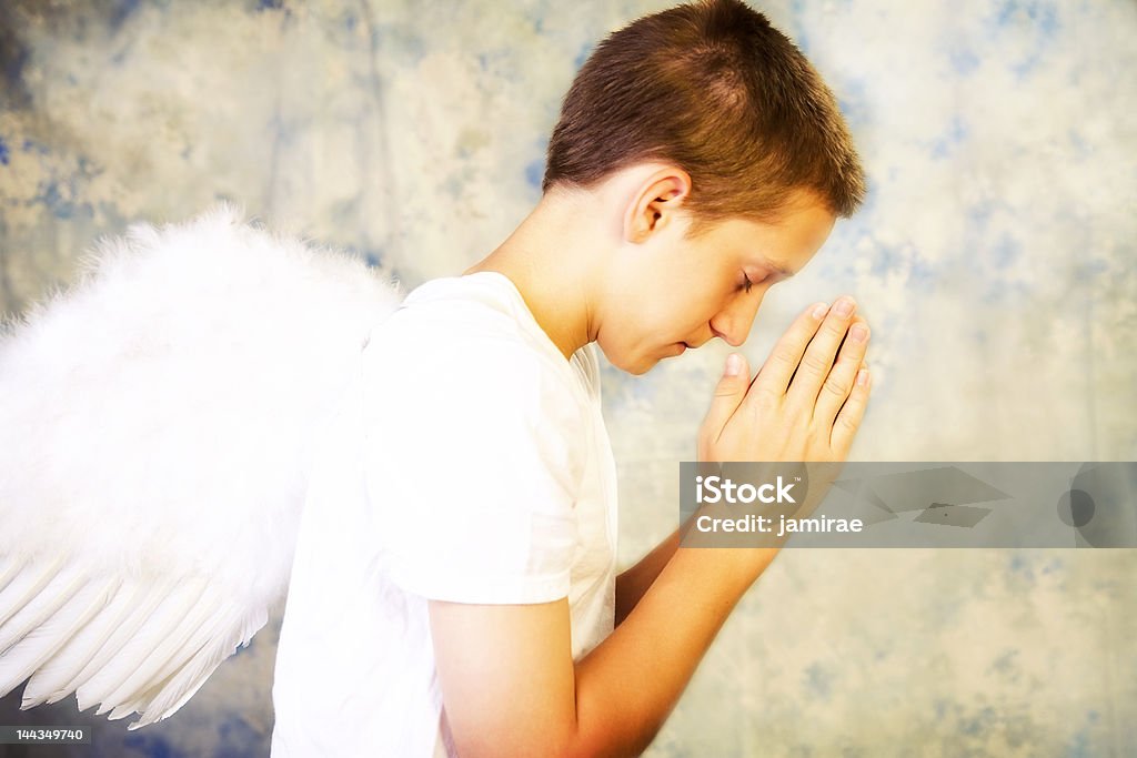 기도하기 안젤 - 로열티 프리 14-15 살 스톡 사진