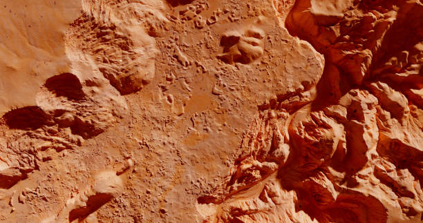 istock Martial crater for a creative design. Space connected backgrounds 1443506041