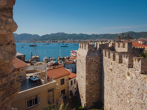 Marmaris is resort town on Turkish Riviera, also known as Turquoise Coast. Marmaris is great place for sailing and diving. Castle is heart of old town