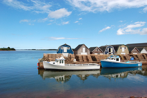A fishing marina at New London, Prince Edward Island, Canada