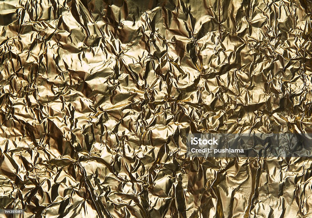 wrinkeld fundo dourado - Foto de stock de Abstrato royalty-free