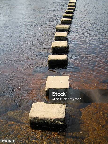 Камнями Для Перехода На Реку — стоковые фотографии и другие картинки Вода - Вода, Камень для перехода, Bolton Abbey
