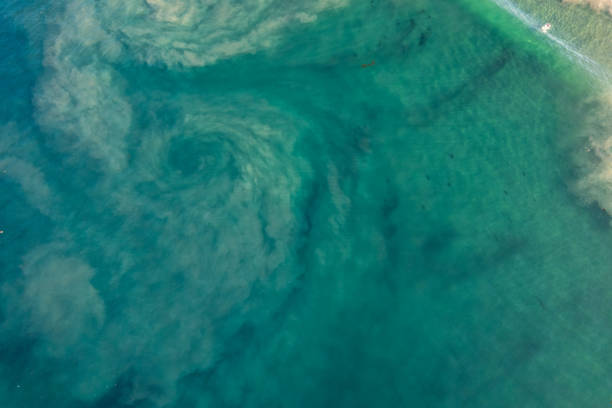 istock Ocean Currents Moving Sand and Creating Swirls 1443512797