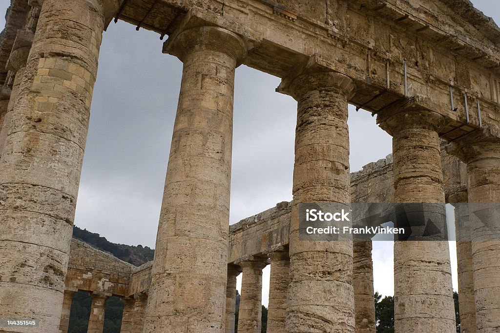 Segesta Tempio, Sicilia. - Foto stock royalty-free di Ambientazione esterna