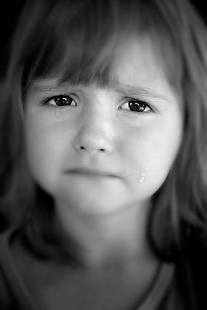 istock Little Girl Crying with Tears 144351564