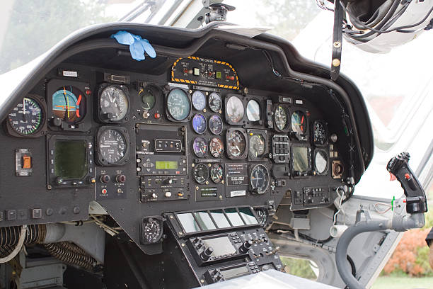istock Internal view of a helicopter 144351588