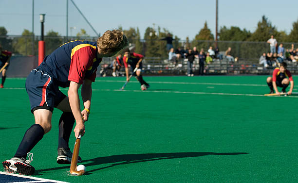 la penale - hockey su prato foto e immagini stock