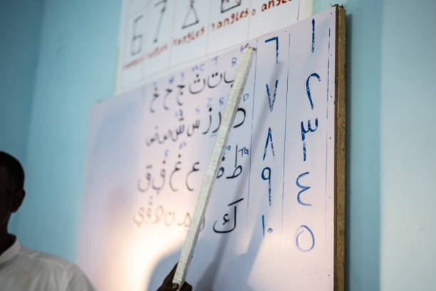 professor durante a palestra em sala de aula - arabic language - fotografias e filmes do acervo