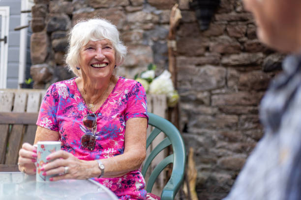 istock Having a Cup of tea in The Garden 1443517209