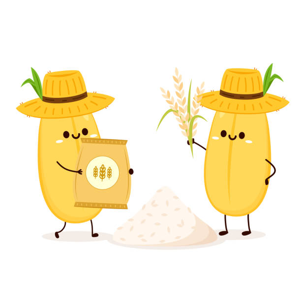 Cartoon Rice Power 520+ Rice Bag Cartoons Stock Photos, Pictures & Royalty-Free Images ...