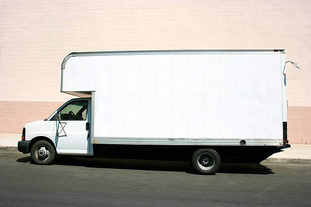 istock Put your ad on white truck 144352115