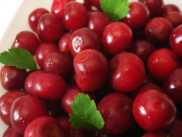 istock Close-up of fresh cherry in bowl 144352305