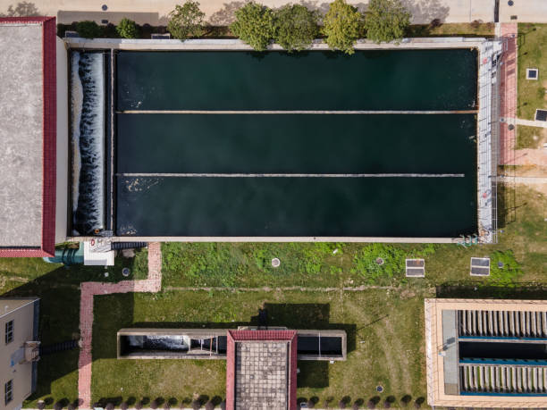 istock Urban automatic sewage treatment plant 1443524071
