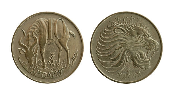 Moneda de Etiopía - foto de stock
