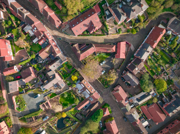 istock Lincoln City Streets Bird's Eye View 1443525156