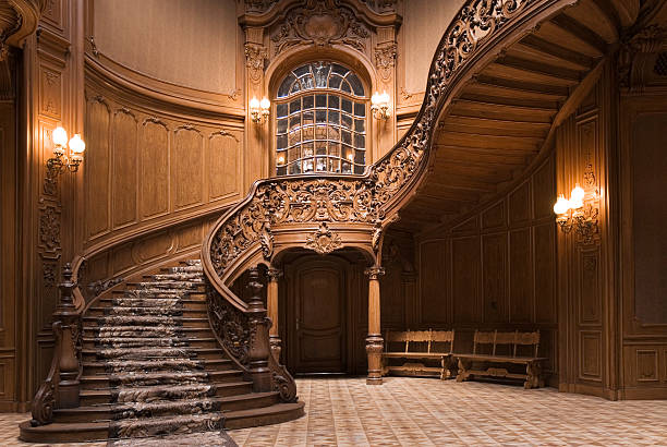 escadas do cassino - palace entrance hall indoors floor imagens e fotografias de stock