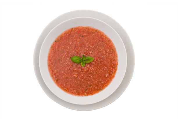 istock Bowl of chilled gazpacho soup 144352606