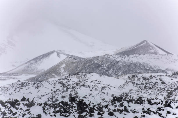 istock Volcanic landscape in winter 1443527032