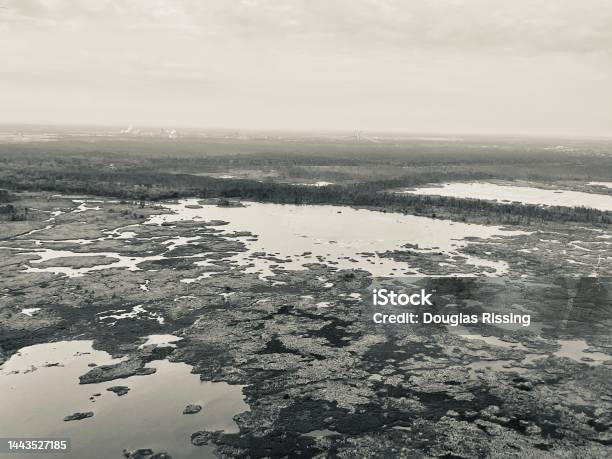 Spring Tundra Biome Landscape Stock Photo - Download Image Now - Adventure, Aerial View, Arctic