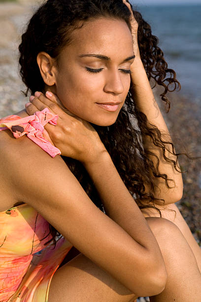 istock woman on the beach 144353053