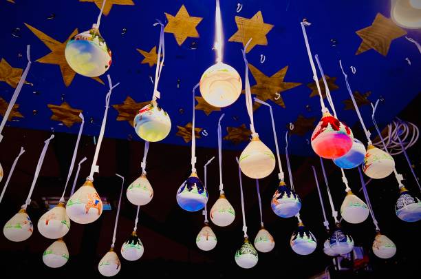 istock Hanging Christmas Ornaments 1443533136