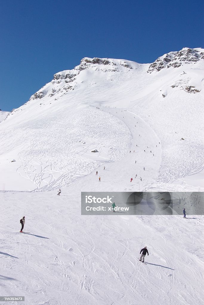 Esqui Alpino downhill - Royalty-free Alpes Europeus Foto de stock