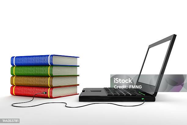 Internetbibliothek Stockfoto und mehr Bilder von Akademisches Lernen - Akademisches Lernen, Arbeitszimmer, Bibliothek
