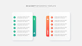 istock Circle Round Dos and Don'ts, Pros and Cons, VS, Versus Comparison Infographic Design Template 1443537851