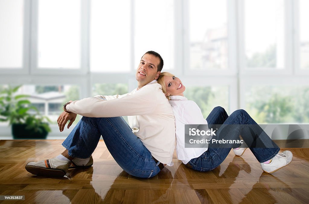 together young couple in love at the empty house 20-24 Years Stock Photo