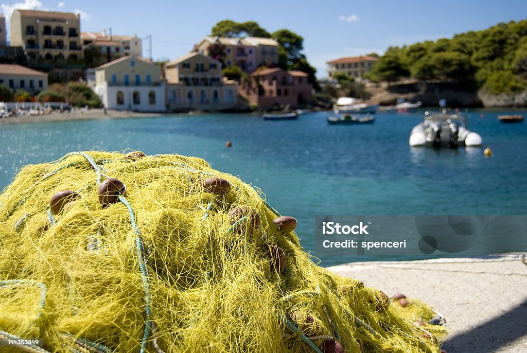 Fischernetze im Hafen - Lizenzfrei Assos Stock-Foto