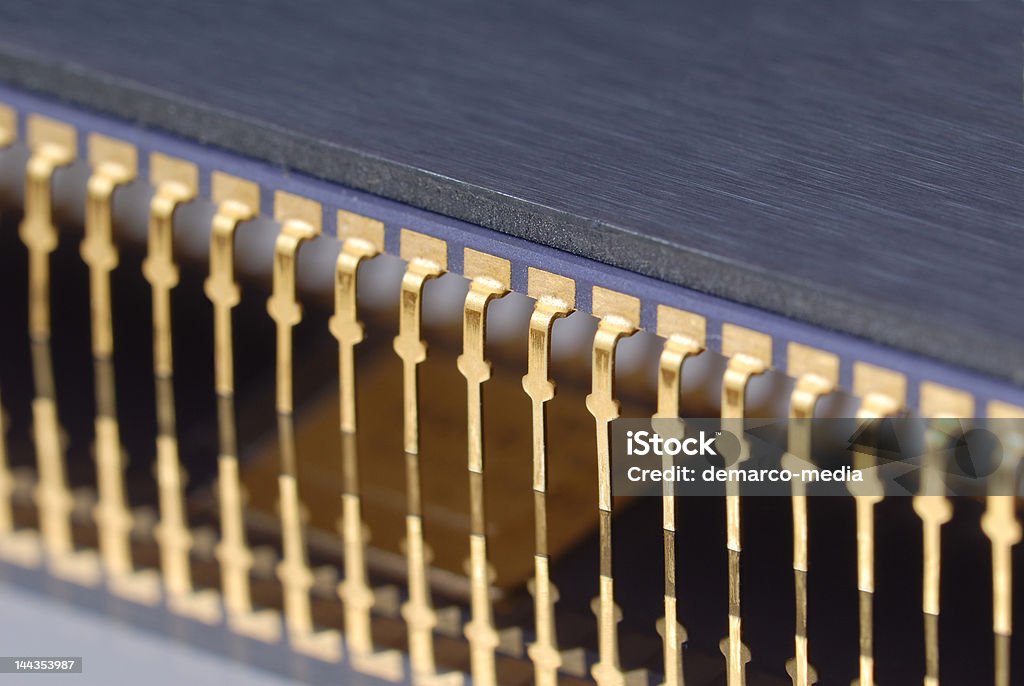 macro de Chip - Foto de stock de Chip - Componente de ordenador libre de derechos