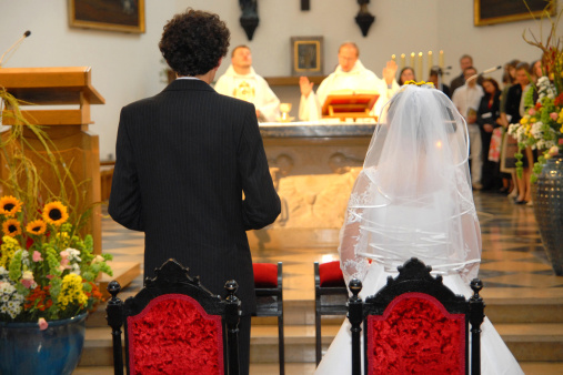 Wedding ceremony in the church