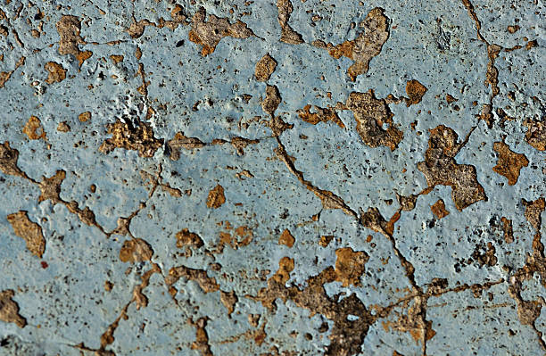 old blue wall stock photo