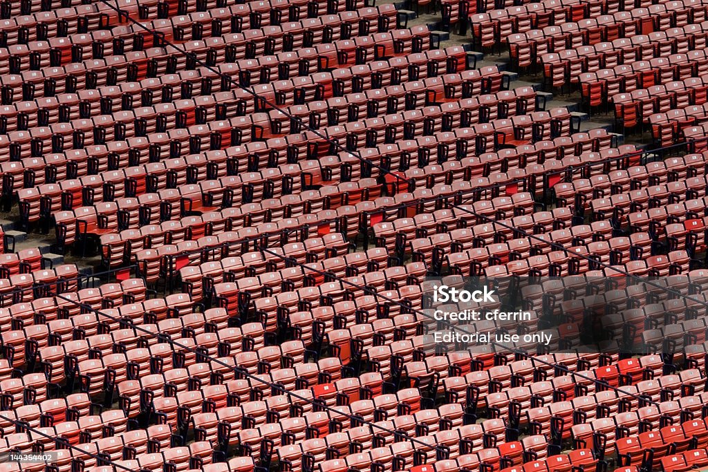 Vazio Estádio Fenway Park Stadium bancos a partir de cima - Royalty-free Estádio Fenway Park Foto de stock