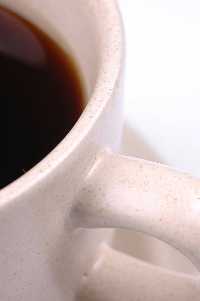 Xícara de café em closeup - foto de acervo