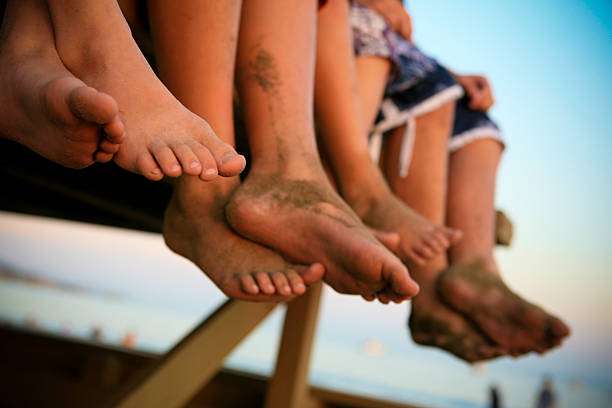 Summer Time Feet stock photo