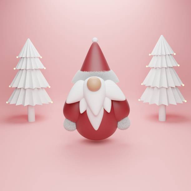 istock Santa Claus hat 3D cartoon 1443547384