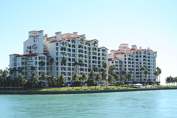 Fisher island stock photo