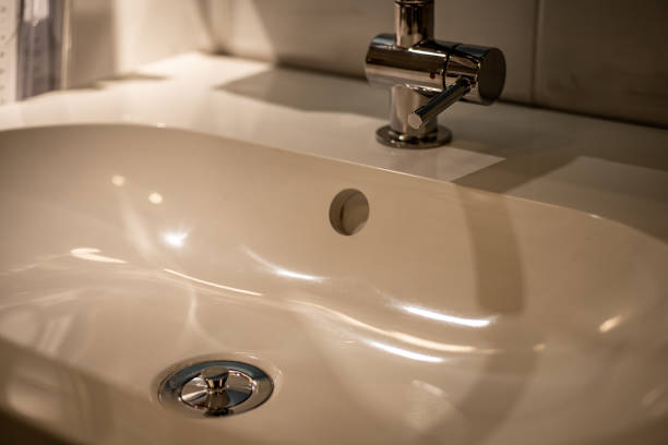 istock Drainage hole, sink holes in bathroom sink 1443547835