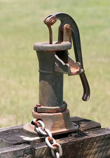 Old water pump for well. 