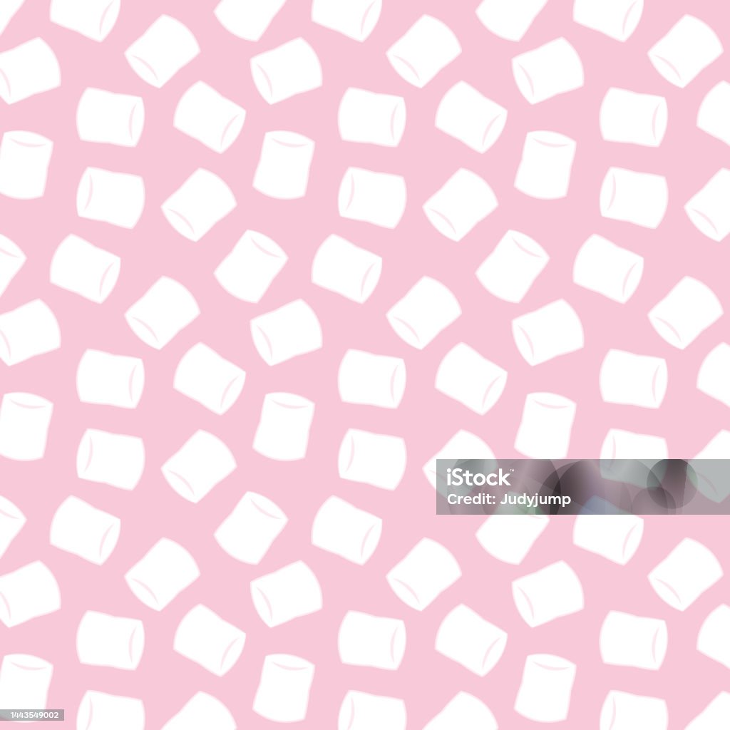 Mashmallow Pattern Marshmallow Pattern Wallpaper Background Marshmallow Vector Stock ...