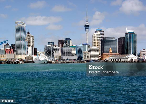 Skyline Di Auckland - Fotografie stock e altre immagini di Ambientazione esterna - Ambientazione esterna, Auckland, Città