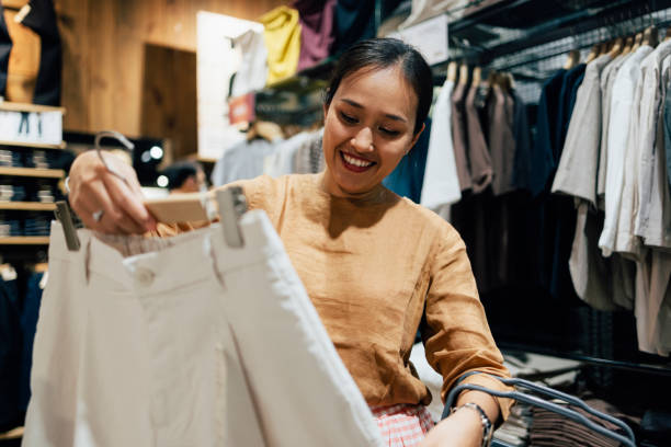 istock A Happy Beautiful Woman Going Shopping 1443551356