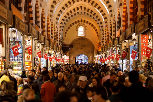 Grand bazaar, Istanbul, Turkey stock photo