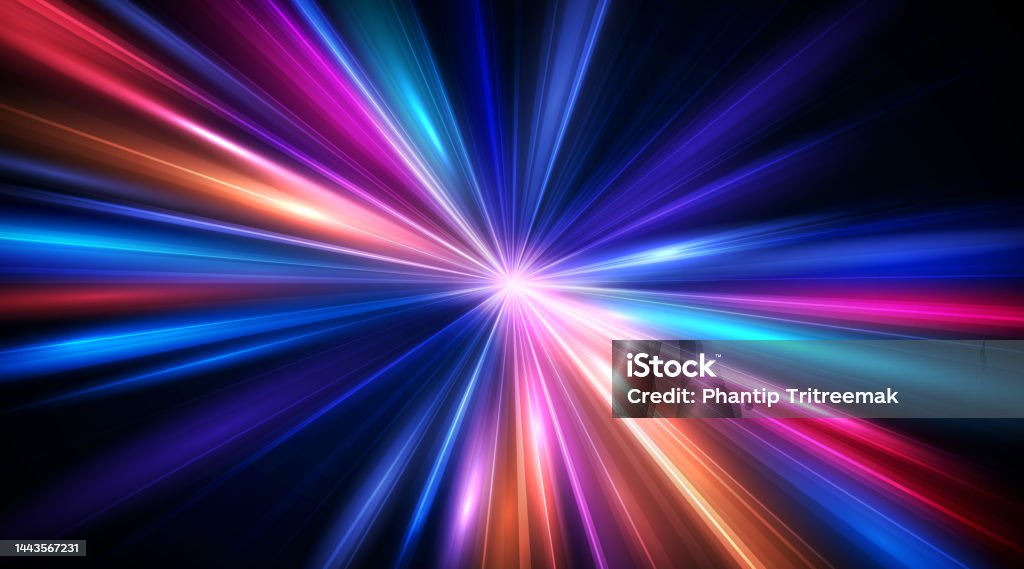 Lightful Movement Modern Abstract Highspeed Movement Dynamic Motion Light Trails With ...