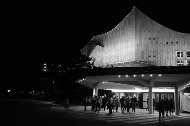 Berlin, Germany - Sept 2022: The Berliner Philharmonie concert hall designed by German architect Hans Scharoun in 1961 is a masterpiece of modern architecture