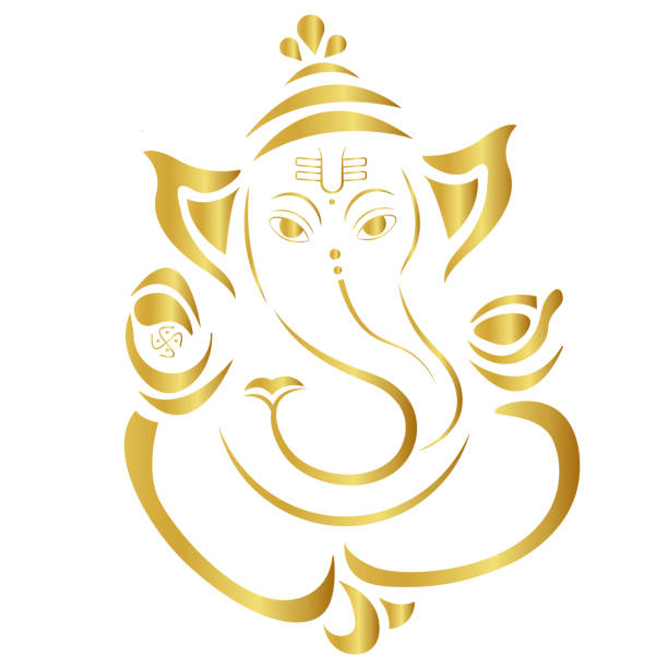 ヒンズー教の神ヴィナヤハガナパシーベクターイラスト - ganesh点のイラスト素材／クリップアート素材／マンガ素材／アイコン素材