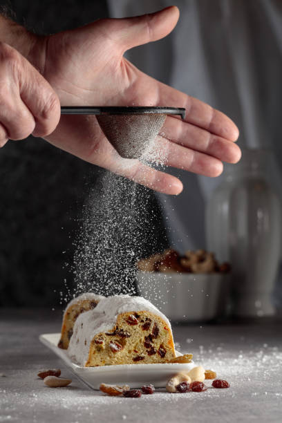 istock Traditional fruit cake for Christmas with raisins and nuts. 1443574226