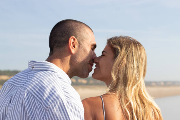 istock Caucasian couple on summer vacation 1443575563